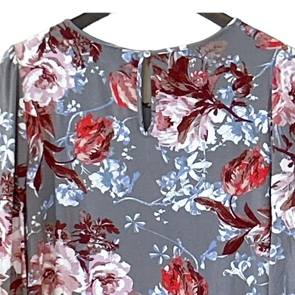 Daniel Rainn Stitch Fix Branwen Floral Pintuck Jersey Top Size Small NWOT - Picture 3 of 7